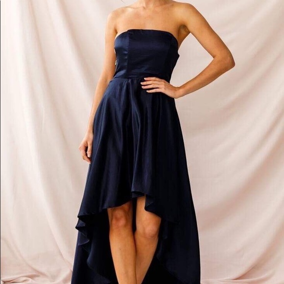 Hello Molly Dresses & Skirts - Strapless Navy Dress
